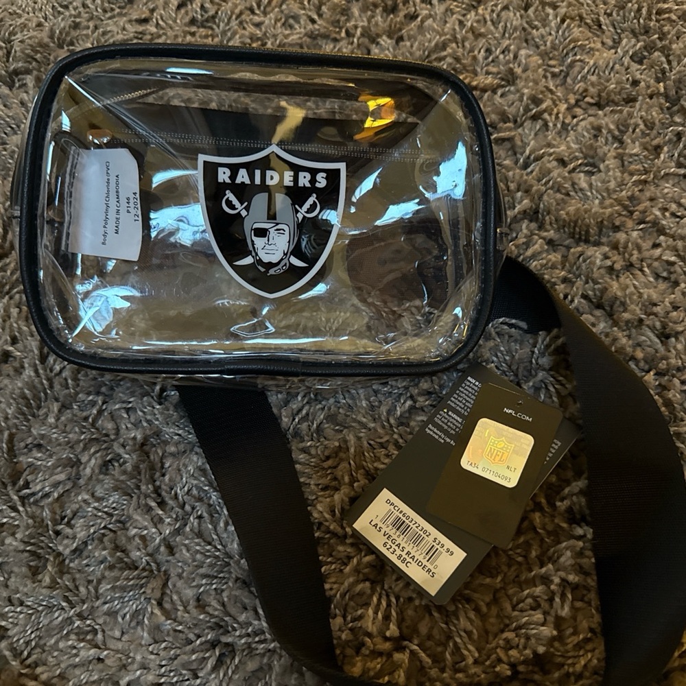 LV Las Vegas Raiders Clear Crossbody Bag / Belt Bag